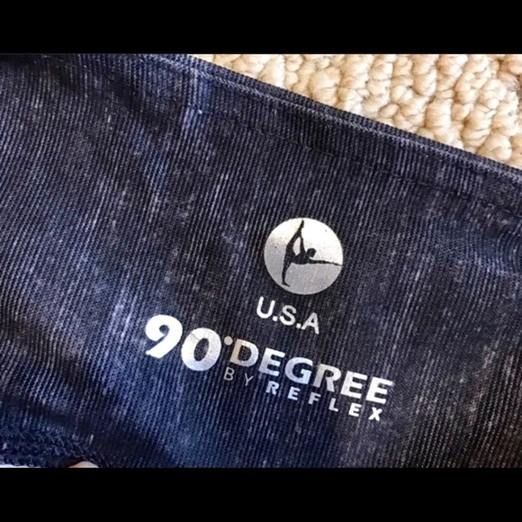 90 Degree by Reflex Charcoal Wash Leggings - Picture 6 of 7